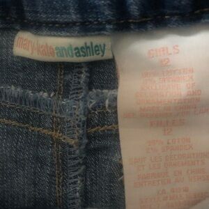 Billabong Blue + Mary-Kate & Ashley Denim Jeans Skirt Contrast Stitching